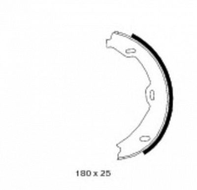 HELLA PAGID 8da355050491 -  Комплект тормозных колодок, стояночная тормозная система